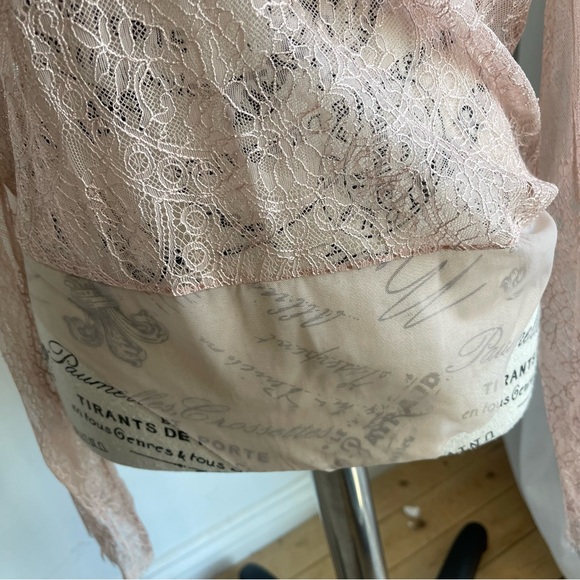 SKIN Lace Bodysuit in Blush Pink - Picture 6 of 9